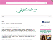 Tablet Screenshot of goldsteintherapy.com